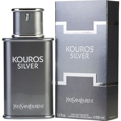 yves saint laurent kouros silver eau de toilette spray 100ml|yves saint laurent kouros men.